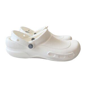 Crocs Bistro Anti-Slip Medical Foodservice Professionals Clog White Men's 10